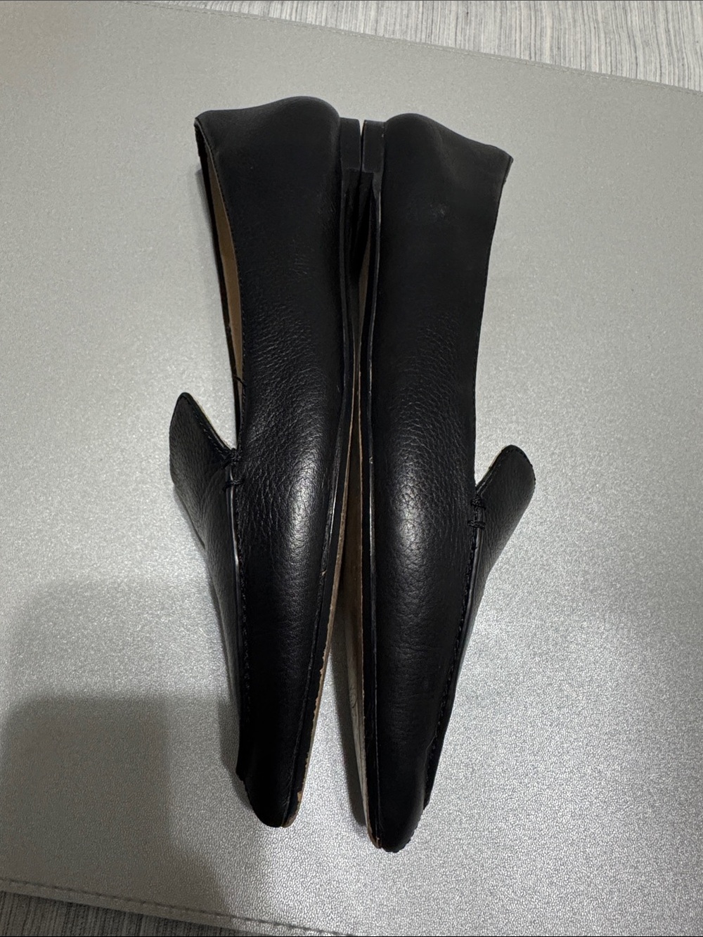 Karl Lagerfeld Paris Destine Black Leather Loafers Flats Pointed Toe Size 8 - Picture 10 of 12